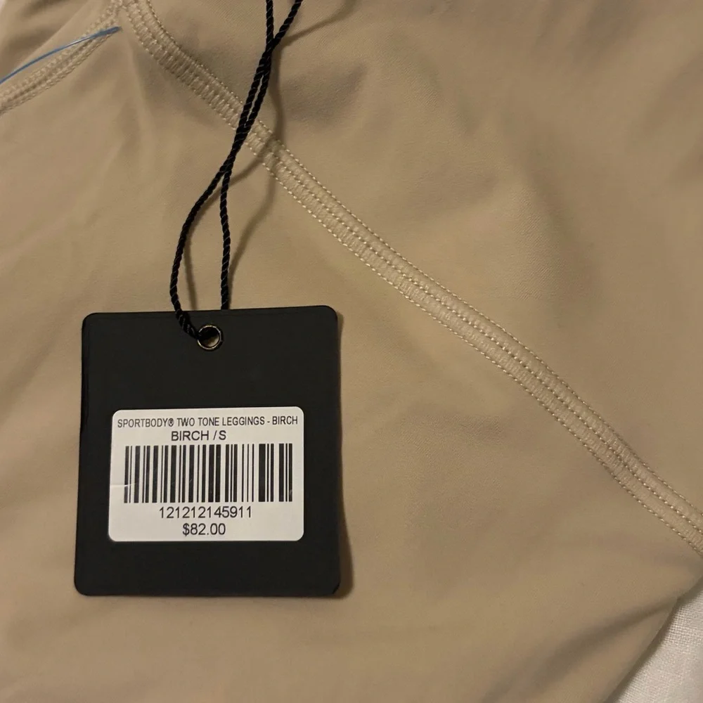 NWT SET ACTIVE two toned sculpt leggings birch small - Picture 2 of 5